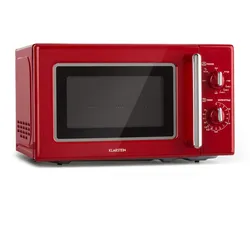 Caroline Mikrowellen-Grill 20 Ltr 700 W / 1000 W Ø 25,5cm Retro Rot