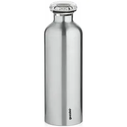 Guzzini 11670363 Energy On The Go Thermosflasche Silber 8 cm, Pfanne + Kochtopf, Silber