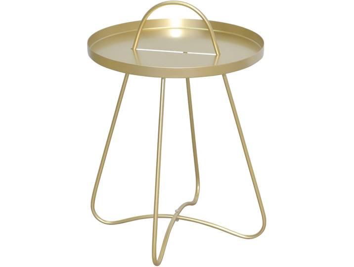 Beistelltisch, gold (goldfarben, goldfarben, goldfarben), B:40cm H:57cm T:40cm, HOFMANN LIVING AND MORE, Tische, Beistelltisch, Metallplatte
