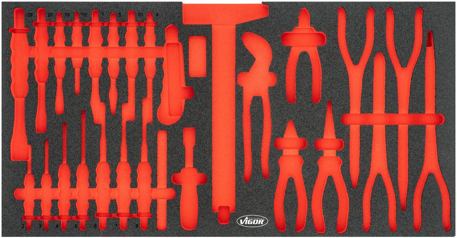 VIGOR Weichschaumeinlage, leer, V7015N-L)