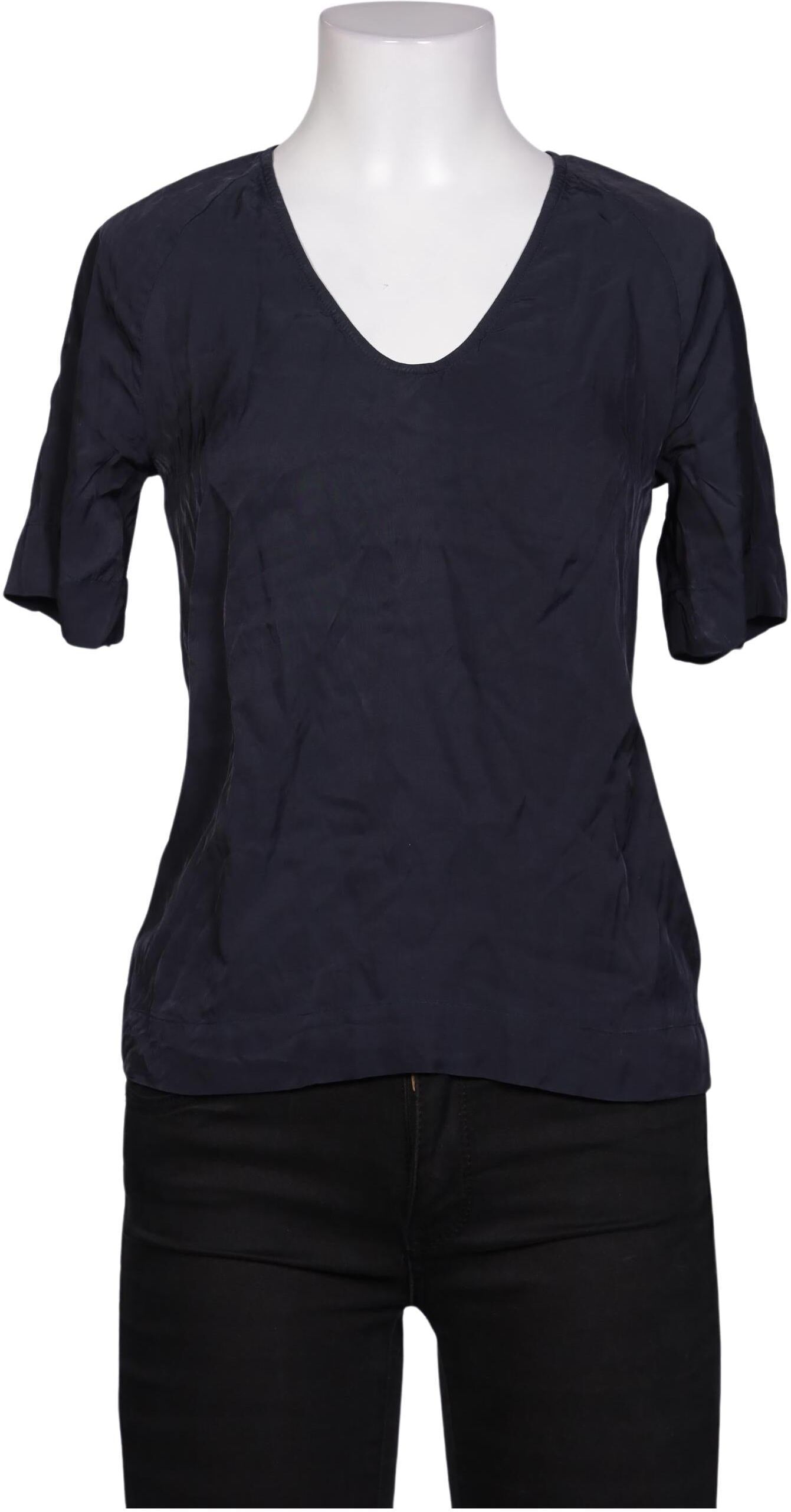 Weekday Damen Bluse, Marineblau, Gr. XS, Viskose - Second Hand