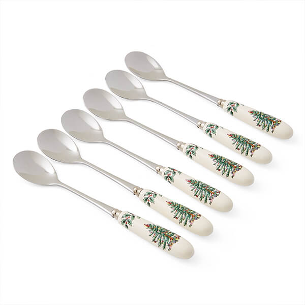 Spode Christmas Tree Set Of 6 Teaspoons
