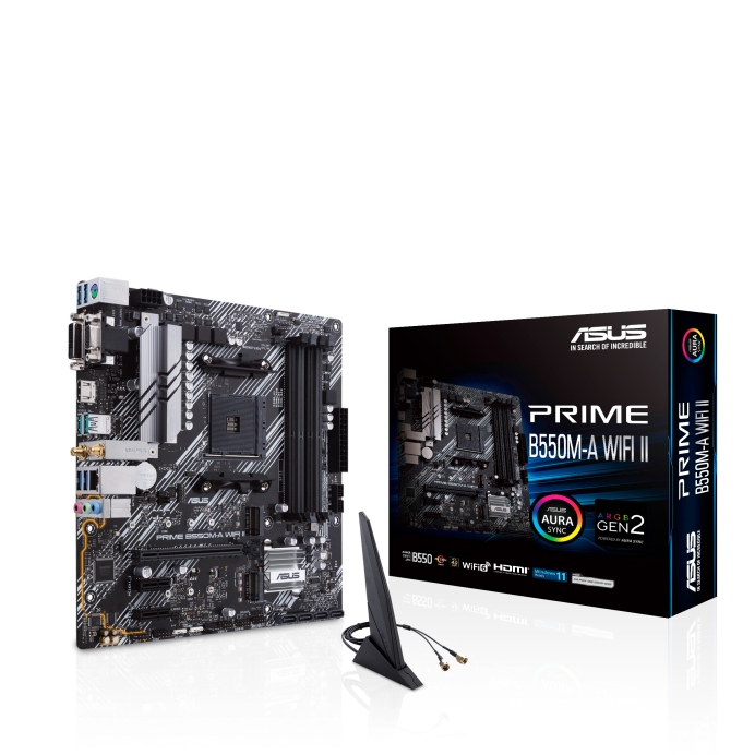 ASUS Prime B550M-A WIFI II mATX Mainboard - Sockel AM4
