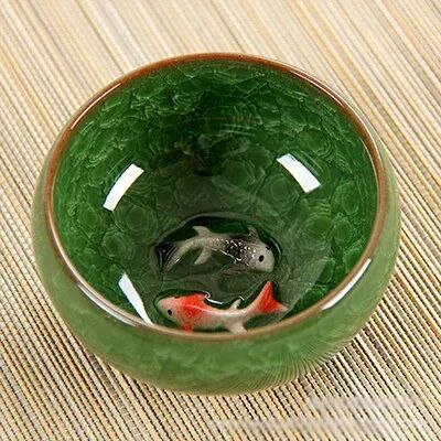 The Handy Homestead Elegant Chinese Porcelain Teacup Set With Crackle Glaze 2