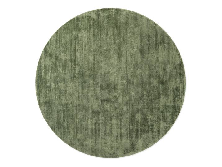 Tapis en viscose Noemi rond Vert/Vert Ø 150cm Coton/Viscose