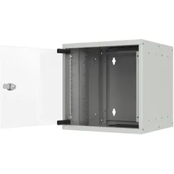 EFB Elektronik EFB 10" Wandgehäuse 4HE, Tiefe 300mm 1-teilig, RAL7035 (4 HE, 10 Zoll Rack), Serverschrank, Grau
