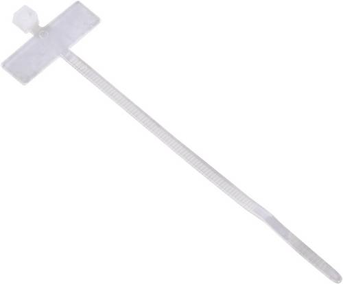 Hama 00221003 Kabelbinder mit Beschriftungsfeld, 98 mm, Natur, 25 Stück Kabelbinder 100mm 24mm Beige 25St.