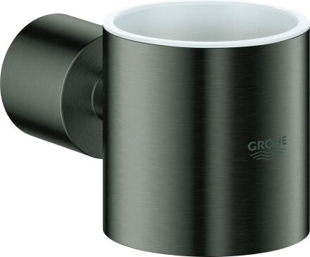 Grohe Atrio Halter pour distributeur de savon 40304AL3 graphite dur brossé et verre cristal