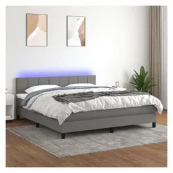 vidaXL, Boxspringbett, Vabeles (Block mit Quadraten) (160 x 200 cm)
