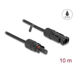 DELOCK DL4 Solar Kabel 4 mm2 Stecker zu Buchse 10m schwarz