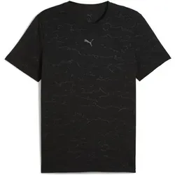 PUMA Herren Shirt M CLOUDSPUN EMBOSS TEE, Größe M in Schwarz Schwarz