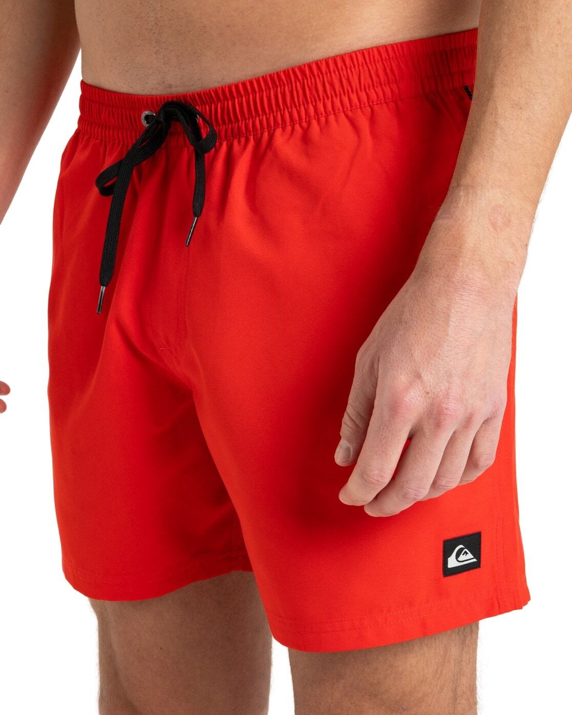 Boardshorts QUIKSILVER "Everyday Solid Volley 15", Herren, Gr. XS, Normalgrössen, rot (high risk rot), Obermaterial: 100% Polyester., Hosen Boardshorts high risk rot XS, Normalgrössen