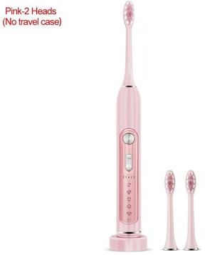 Uplifted Finds Subort S7 Sonic Electric Toothbrush Rechargeable With Smart Timer And Replaceable Heads pink