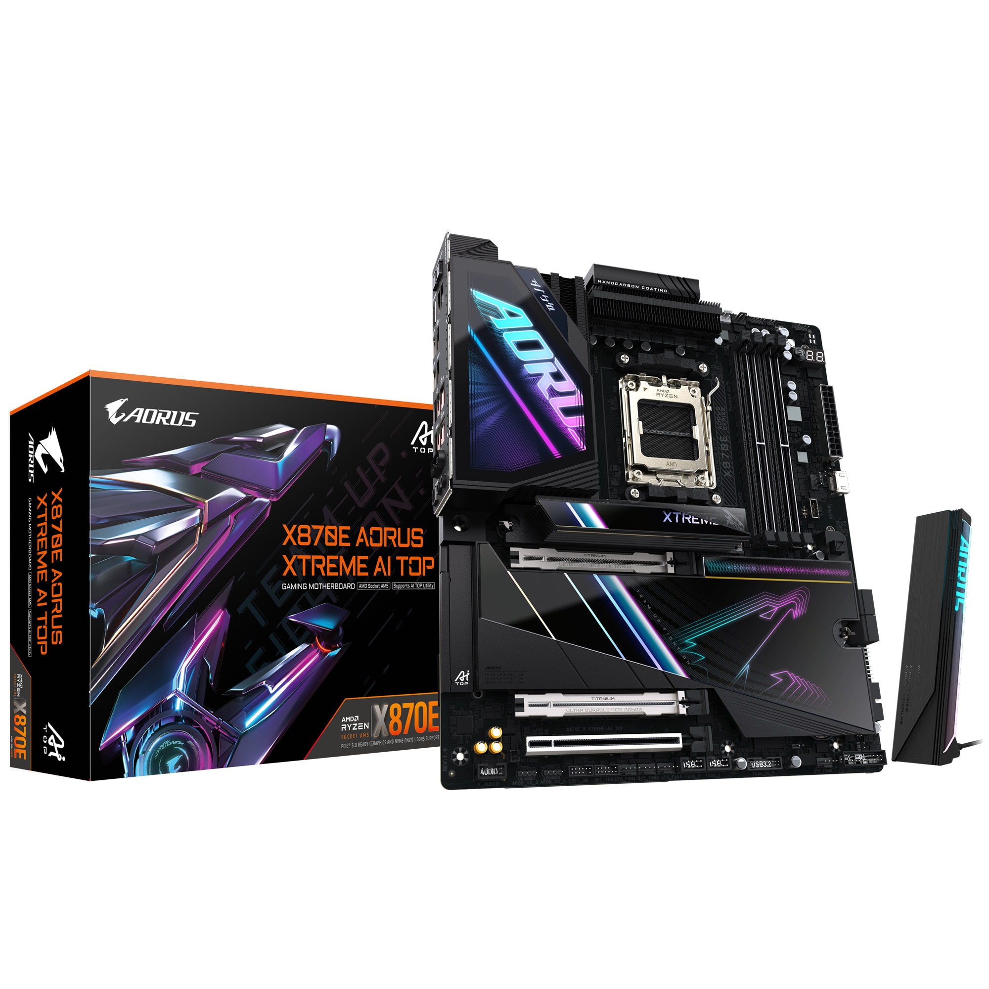 GIGABYTE X870E AORUS XTREME AI TOP WIFI7 ATX Mainboard Sockel AM5 HDMI X870E A XTREME AI TOP