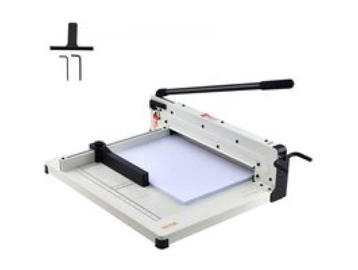 VEVOR Papierschneider manuelle Schneidemaschine (bis A3 Papier, 400 Blatt Kapazität), Papierschneidemaschine Hebelschneider, Guillotine-Schere für Papier höchste Präzision Büro Zuhause Schule