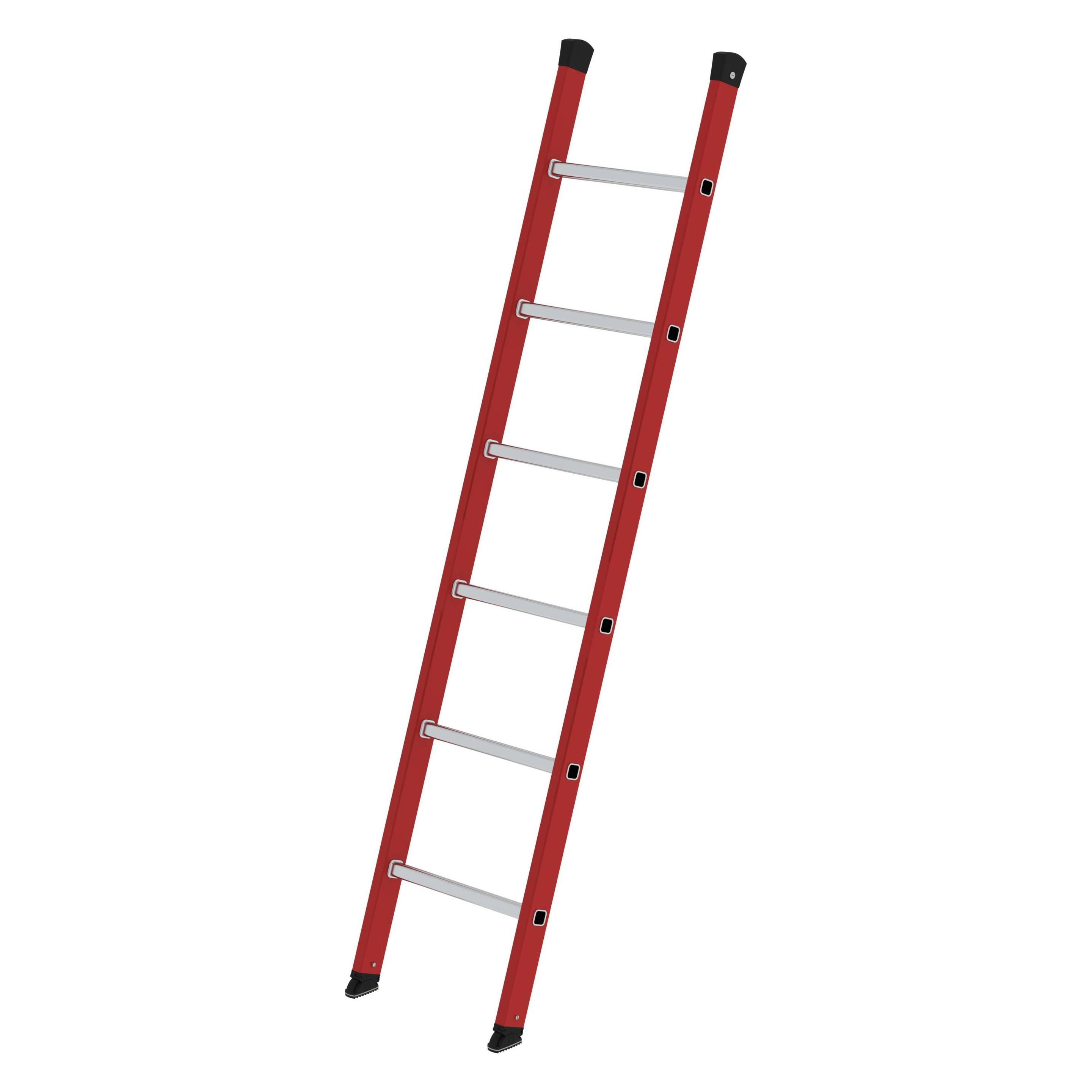 Munk Sprossen-Anlegeleiter GFK/Alu ohne Traverse 6 Sprossen (Anlegeleiter, 191 cm) (035006)