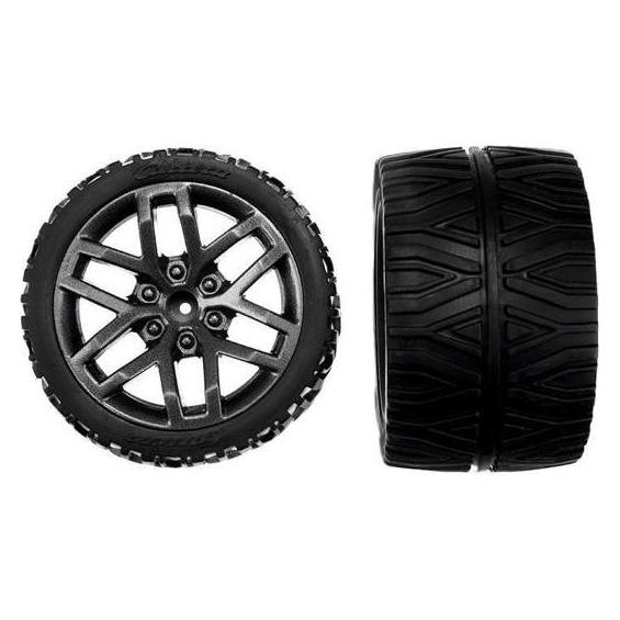 Carrera 370990494 - RC 2 rear wheels with rims (370990494)