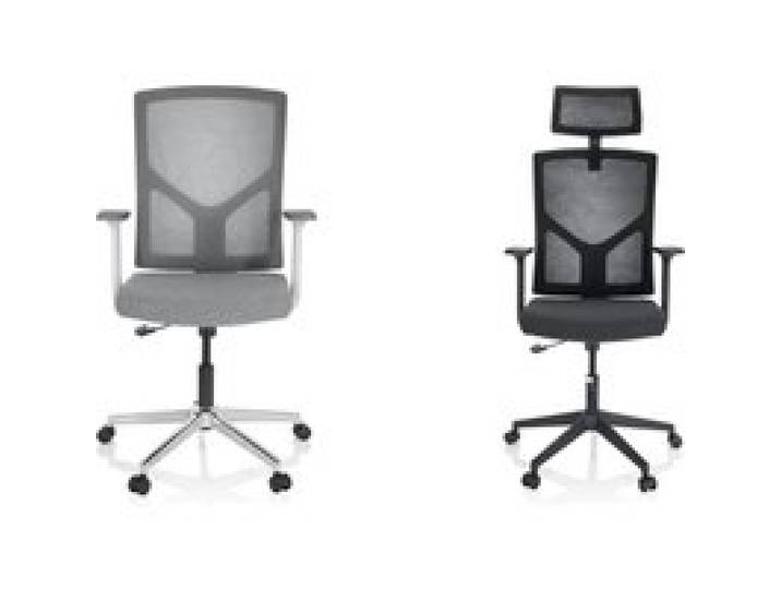HJH OFFICE Chaise de bureau / Fauteuil pivotant BRETON »BASE«, réglable en hauteur.