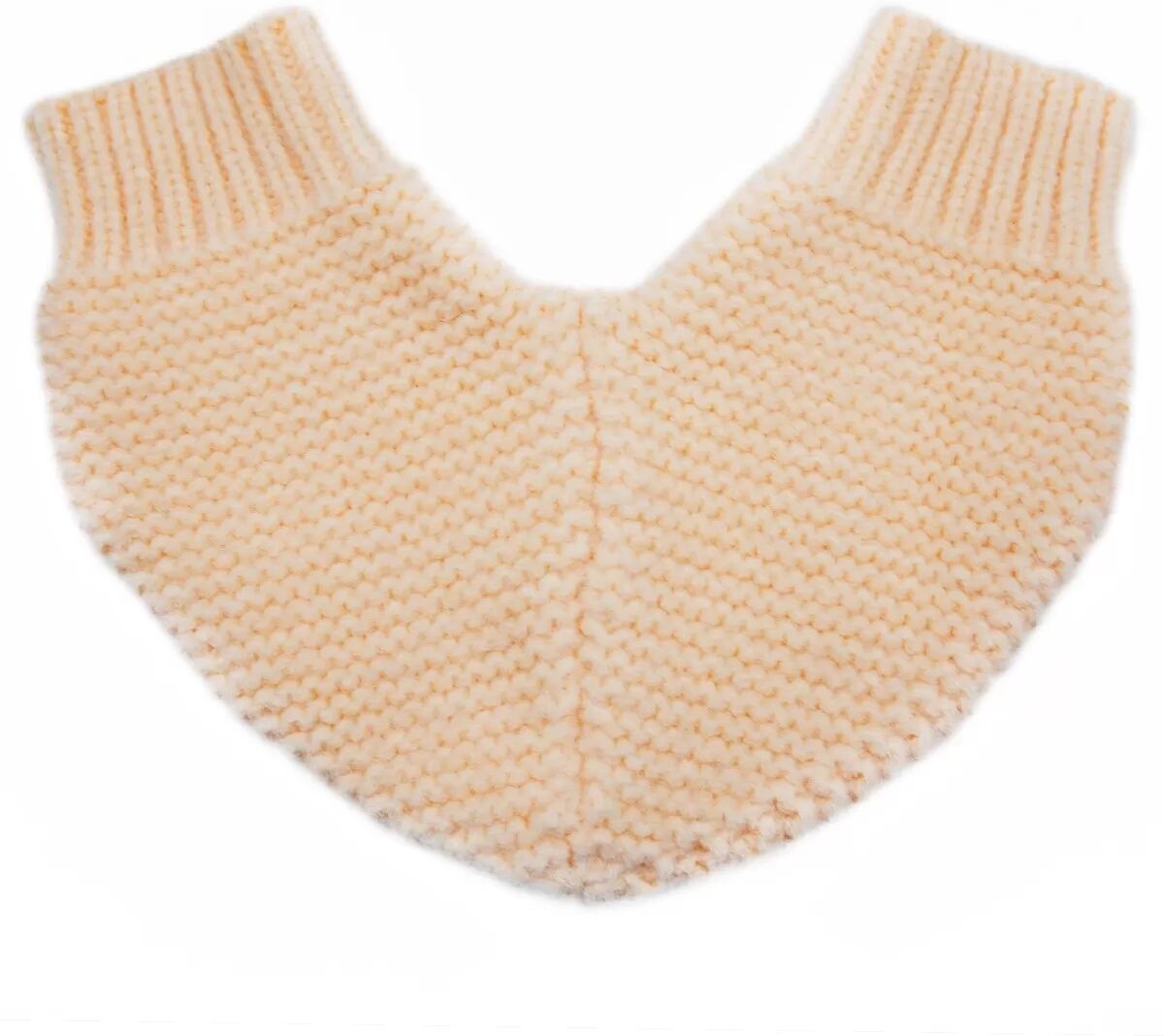INF Warme Partnerhandschuhe - Gestrickte Baumwollhandschuhe in Uni-Farben für den Winter Aprikose
