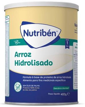 Nutribén Leite de Arroz Hidrolisado Sem Lactose 400 gr