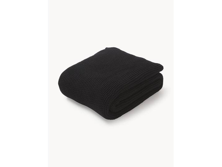 Plaid en tricot en coton bio Adalyn