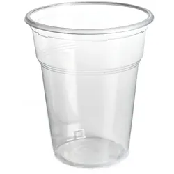 1200 Plastik Ausschankbecher transparent 12oz/350 ml 0,3 l Füllstrich 1200St.