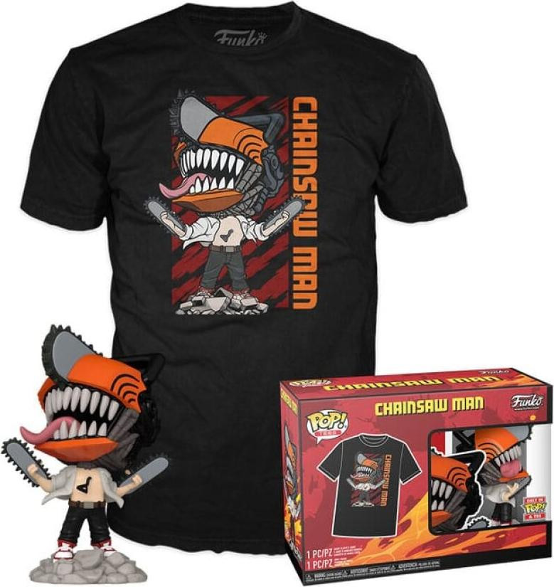 Funko Pop! Chainsaw Man Springende figuur POP & Tee-serie Vinylfiguur