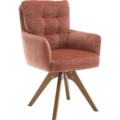 Esszimmerstuhl HOME AFFAIRE "Sant Tropez", braun (cooper, natur, cooper), B:60cm H:92cm T:67cm, Stühle, Esszimmerstuhl