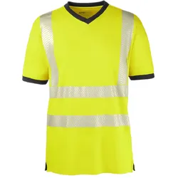 Warnschutz T-Shirt "MIAMI" UV-Schutz - 5XL - gelb/grau