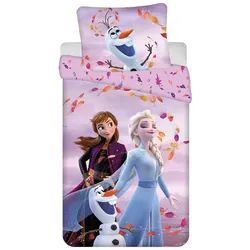 Disney Disney Eiskönigin Bettwäsche-Set aus Baumwolle – 140x200 cm + 70x90 cm