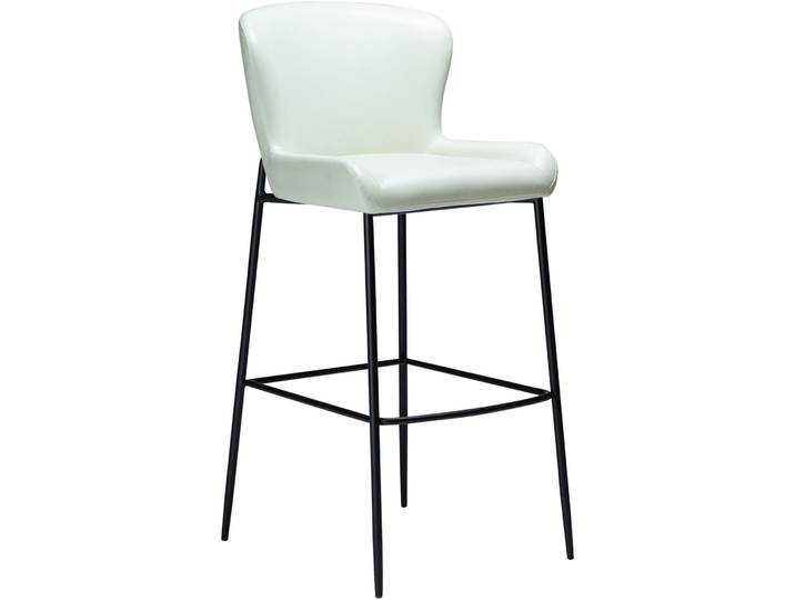 DAN-FORM Barhocker Glamorous hellbeige, schwarz Kunstleder, Metall H 105 cm