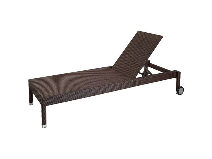 VEGA Sonnenliege Metropolitan 202x83.5x34 cm (LxBxH); Sitz dunkeltaupe, Gestell dunkeltaupe