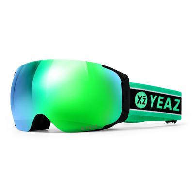 Skibrille YEAZ "Ski- und Snowboard-Brille TWEAK-X", grün, Sportbrillen