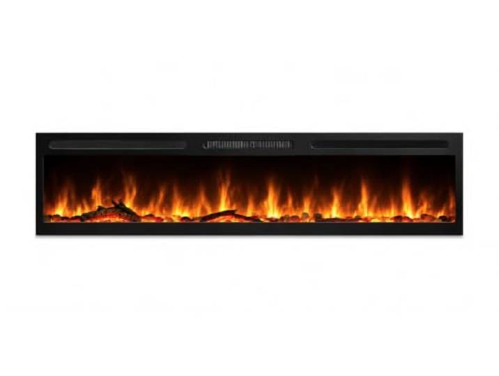 Chemin’Arte Cheminée Électrique Encastrable Effet Flammes LEDs Élysée 5XL 182 cm - Conçue en France - Garantie 2 Ans