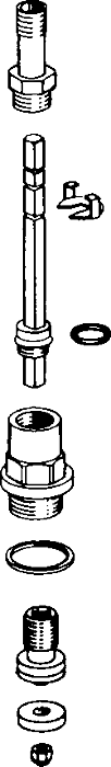 Hansa UP-Ventiloberteil 10 - 45 mm G3/4 59902724 10-45 mm, G3/4