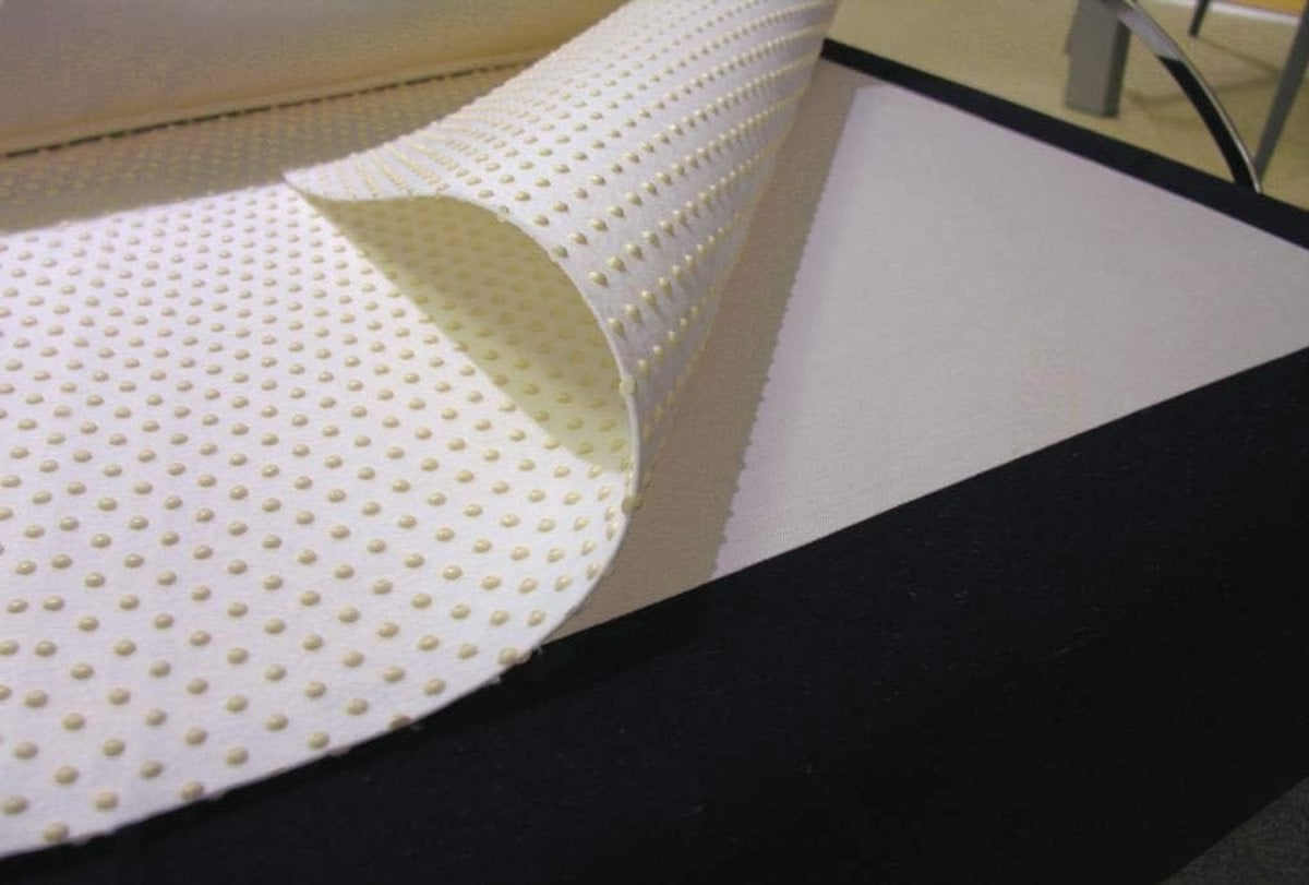 Anti-slip matras onderlegger voor boxspring stabilisatie met nopjes, 60 x 170 cm, neutraal