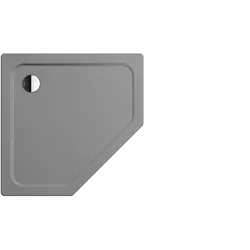 Kaldewei CORNEZZA Duschfläche, 900x900 mm, cool grey 40, bodengleicher Einbau, Eckablauf
