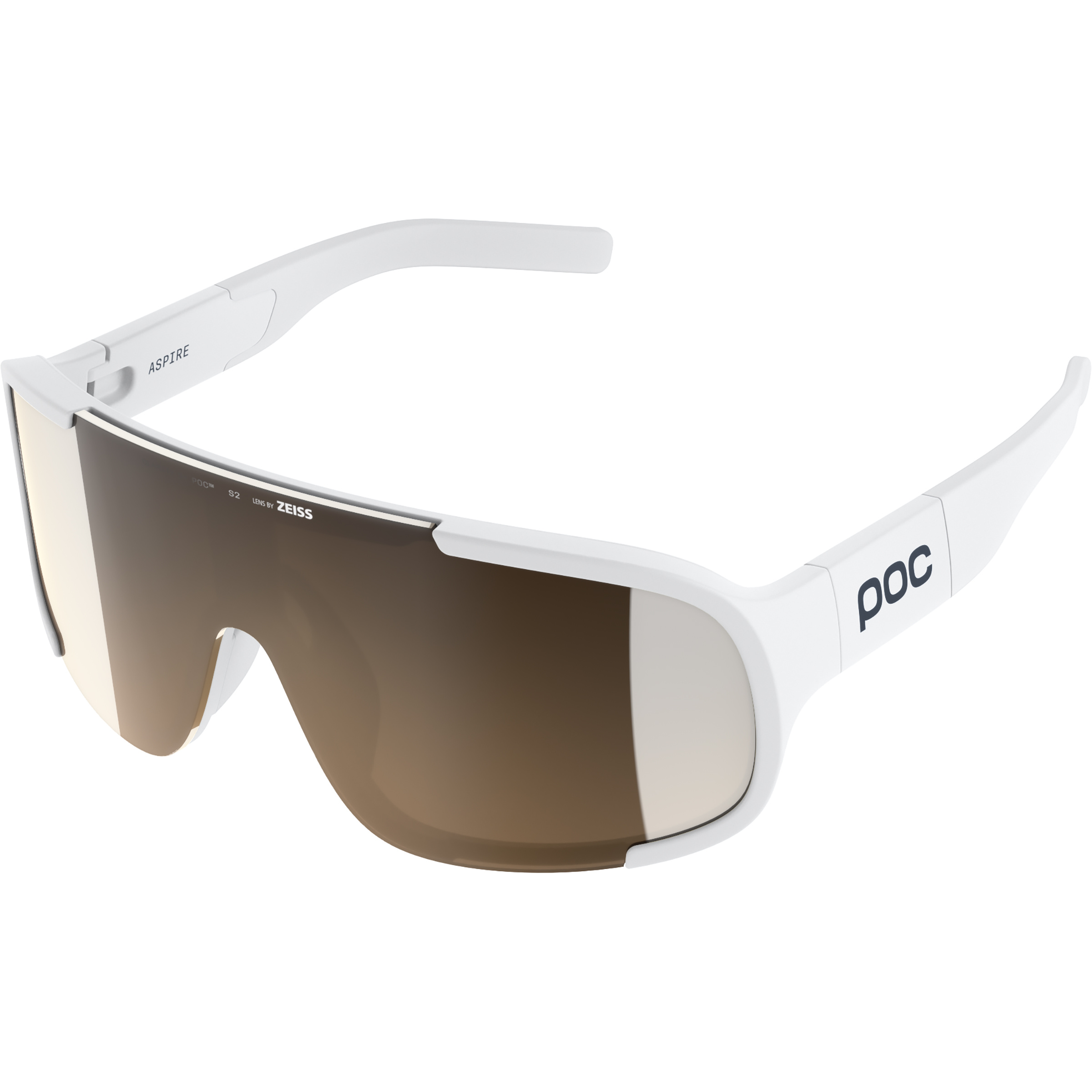POC Aspire Sportbrille Sportbrillen & Sportsonnenbrillen weiss Mountainbike | Rennrad