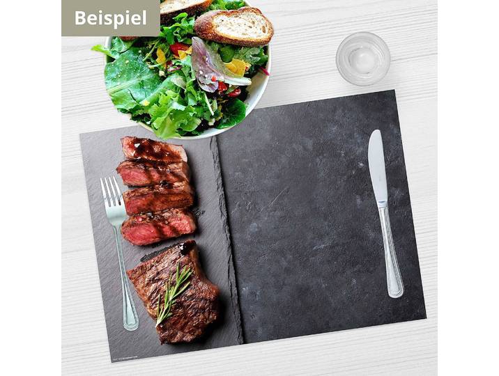 Tischset Fleisch 12er-Set 44 x 32cm Multicolor