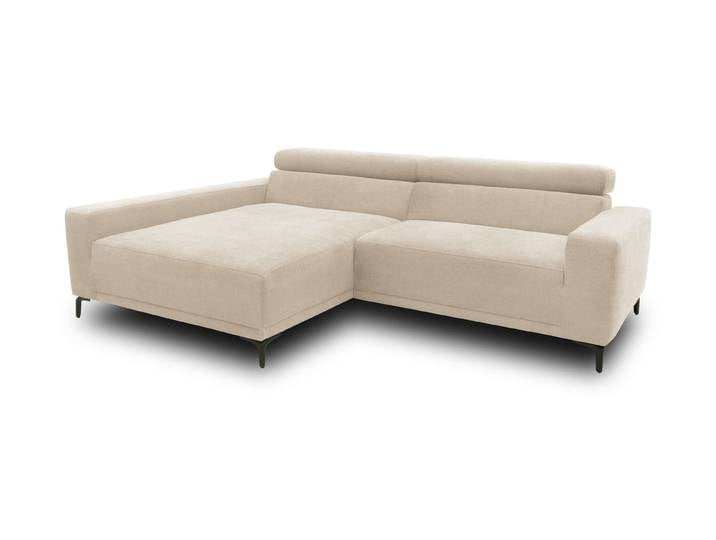 Domo Sofa »Malmö« - 248x172x72cm - schwarz -