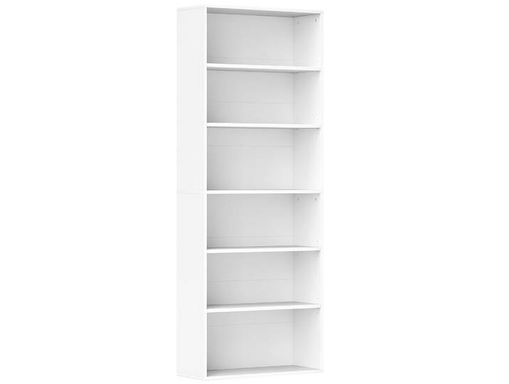 Bibliothèque 6 niveaux blanc