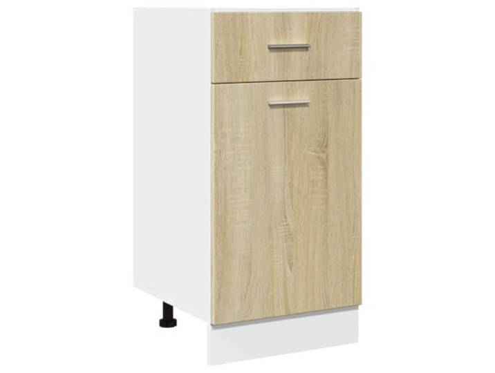 HKTMGDNG Unterschrank mit Schublade Lyon Sonoma-Eiche 40x46x81,5 cm Kompakter Küchenschrank bietet praktischen Stauraum für Geschirr und Kochutensilien im Esszimmer oder in der Speisekammer.