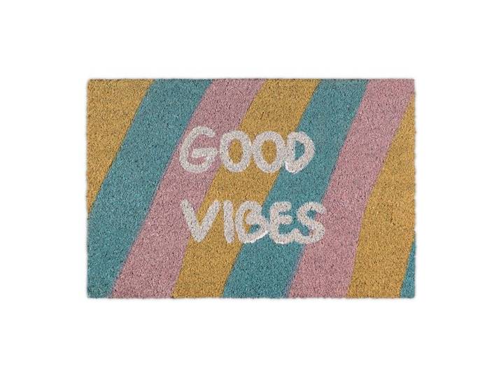Relaxdays Fußmatte Kokos Good Vibes