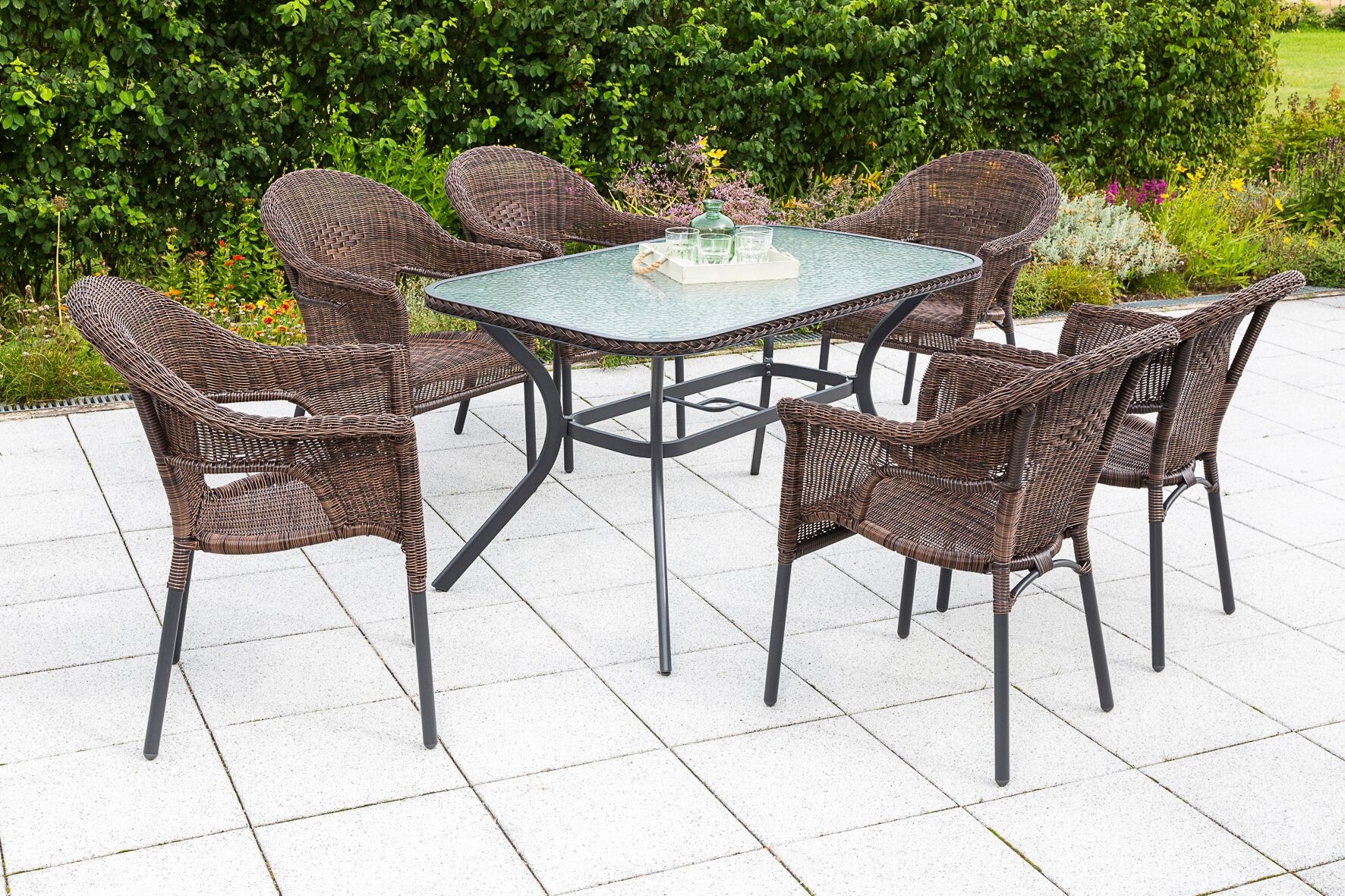 Gartentisch MERXX "Ravenna", braun, B:85cm H:74cm T:150cm, Tische, Gartentisch, 85x150 cm