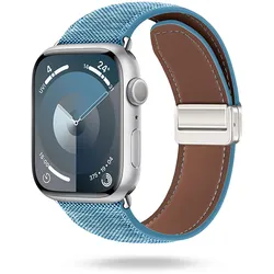 ONEFLOW Denim Loop Apple Watch 8 (41mm) Armband Jeans Look