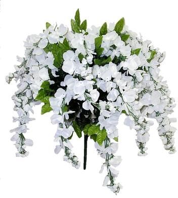 Admired by Nature Faux Wisteria Flower Stems Bunch
