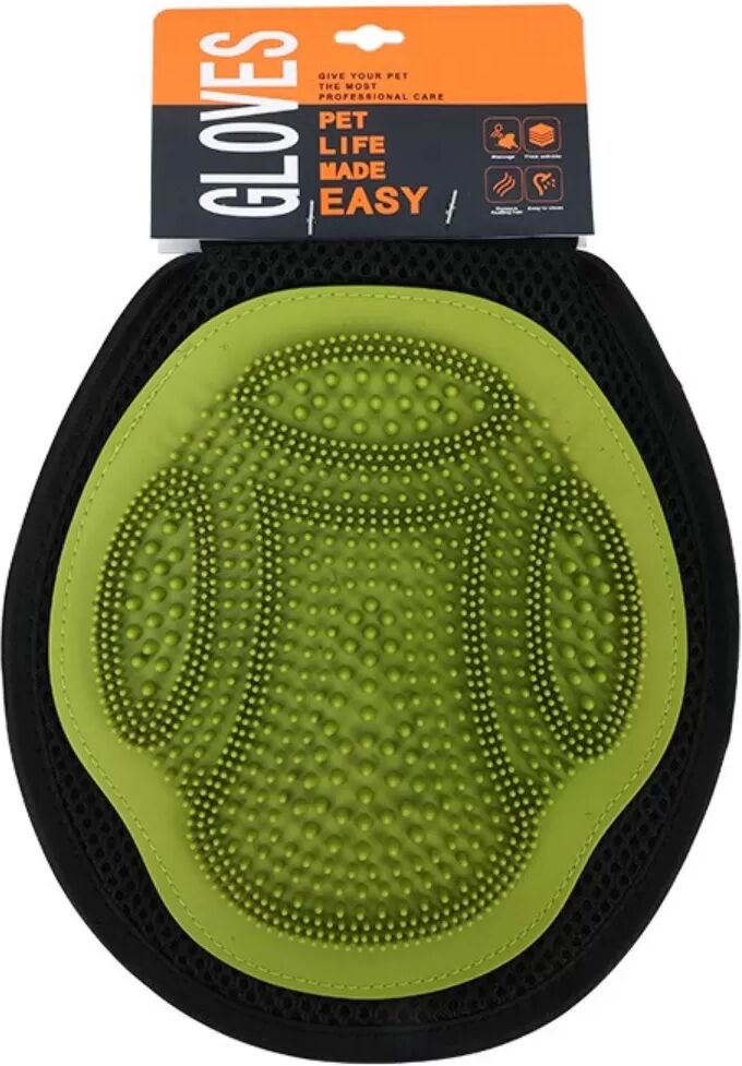 INF Gant de Bain pour Animaux : Massage Doux et Nettoyage Efficace pour Chiens et Chats Vert