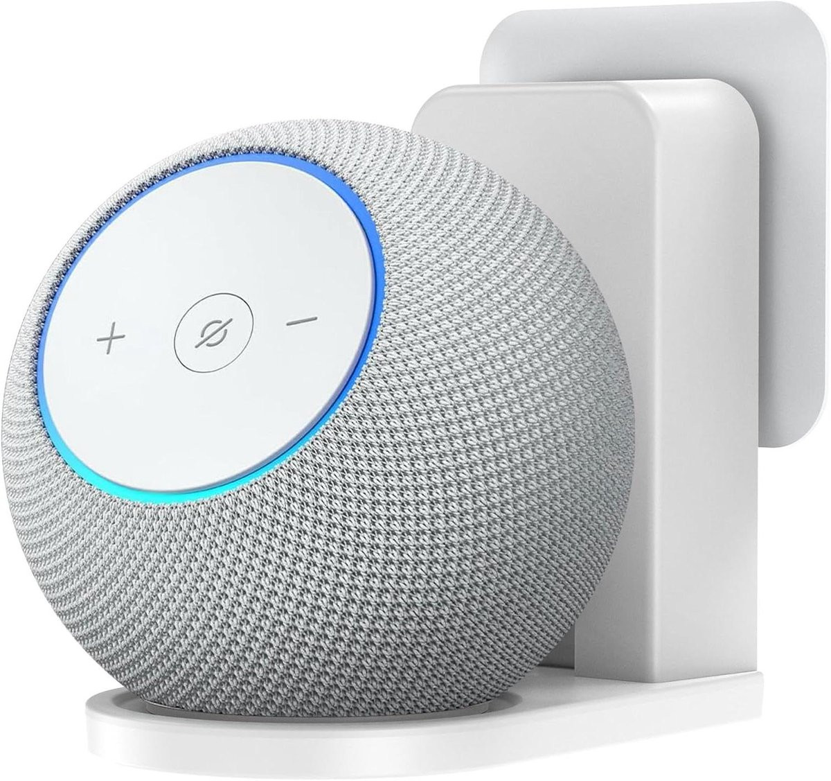 Wit Wandhouder Slimme Speaker en Stekkerhouder Organizer