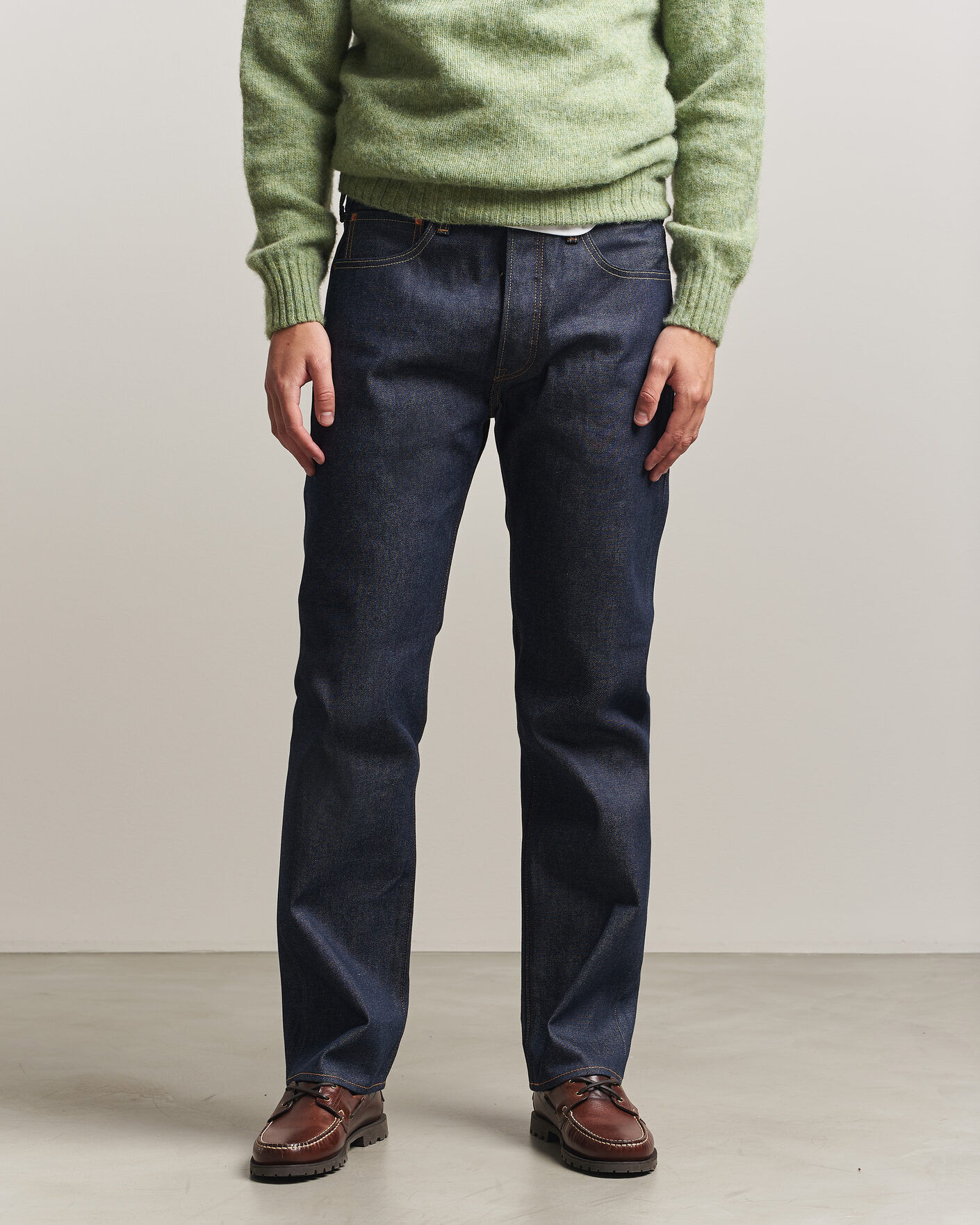 Levi's 501 Original Jeans Hudson Selvedge Rigid men W32L32 Blå