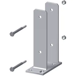 TraumGarten Pfostenträger für 90x90 mm Holzpfosten Aufschrauben